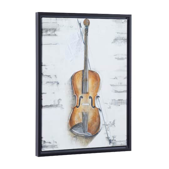 Brown Polystone Traditional Framed Wall Art, 24" x 18"
